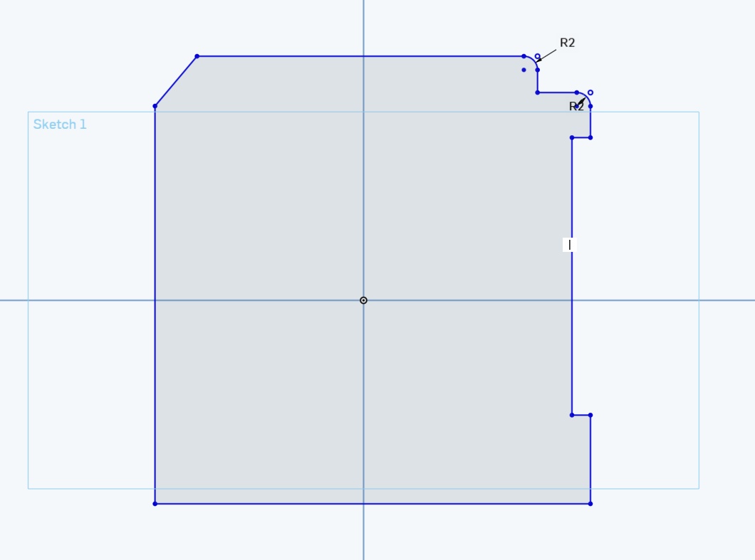 Rough out the general shape before adding dimensions.